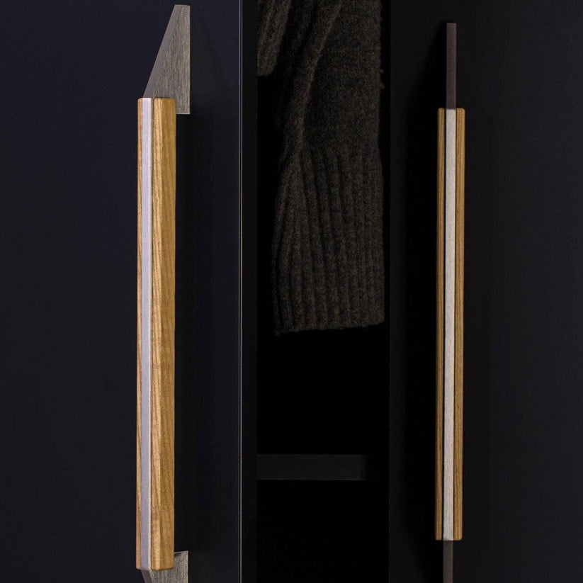 Aegean - Long Beech Wood & Metal Pull Handles - Handle Shop Couture