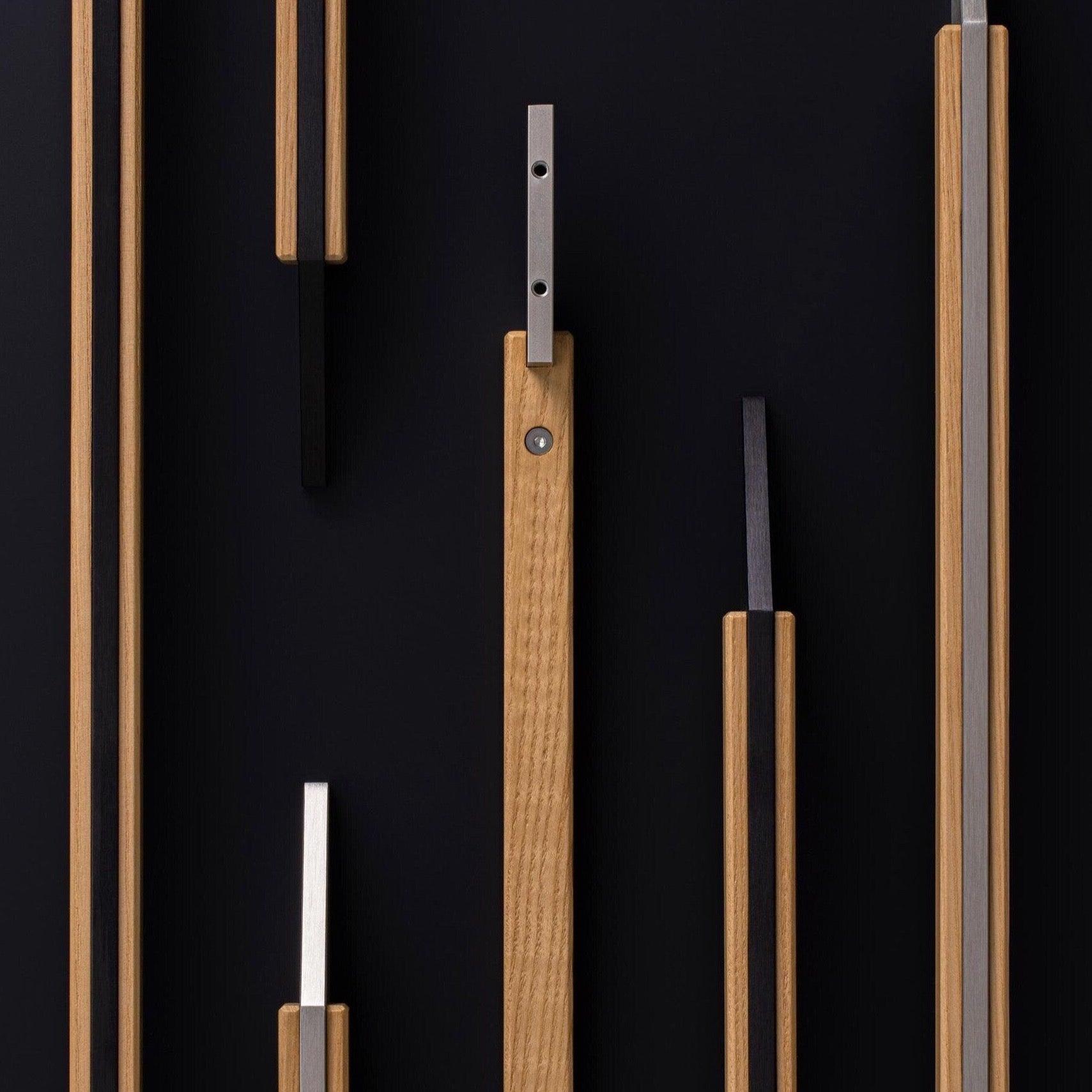 Aegean - Long Beech Wood & Metal Pull Handles - Handle Shop Couture