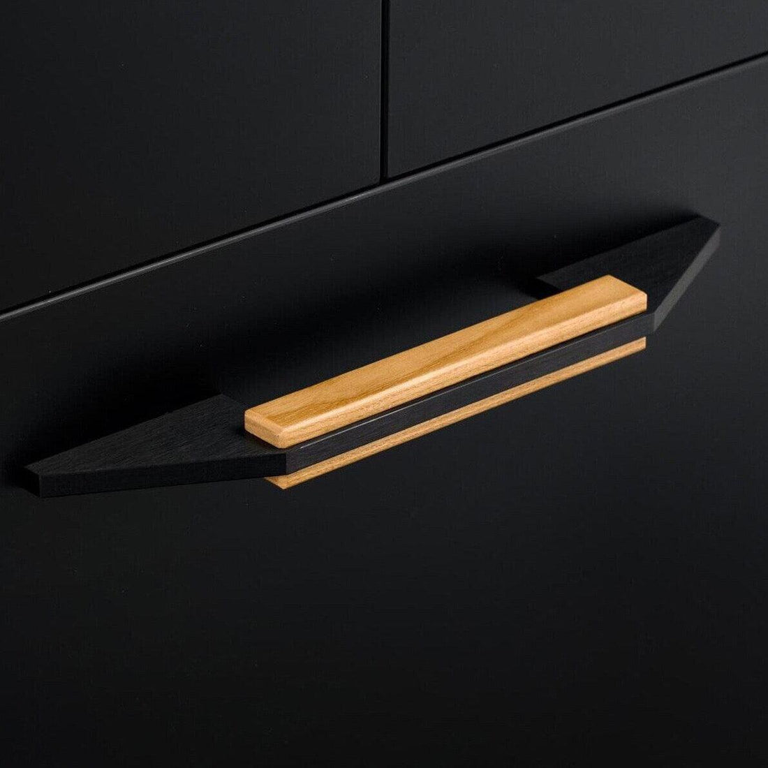 Aegean - Long Beech Wood & Metal Pull Handles - Handle Shop Couture
