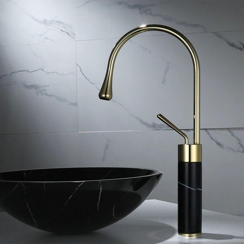 ALAIN / Marble Bathroom Faucet - Handle Shop Couture 