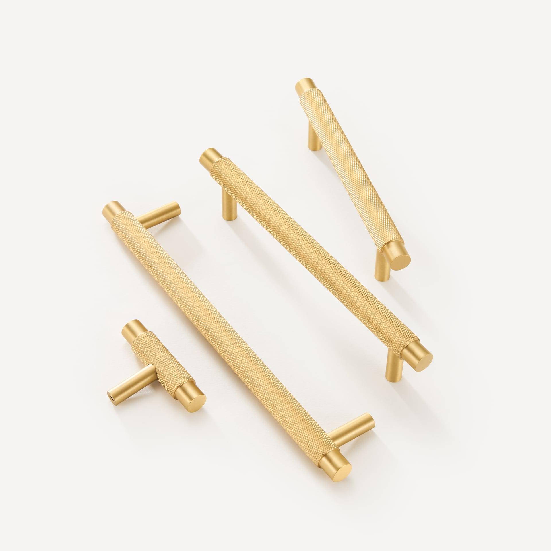 BURGAS / SOLID BRASS HANDLES / KNURLED - Handle Shop Couture 