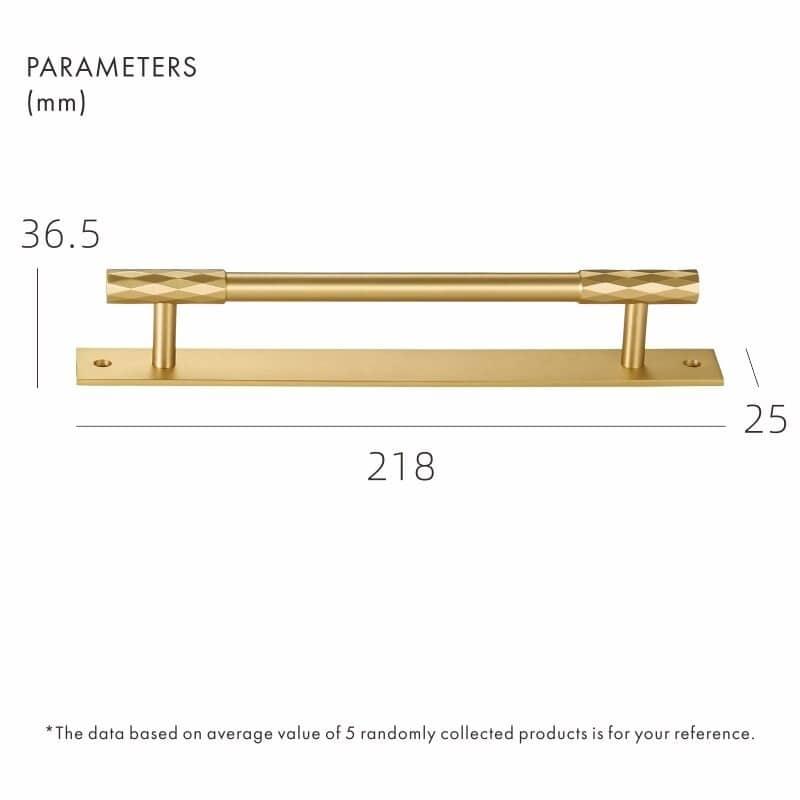 DIAMANTE / SOLID BRASS HANDLES / BACKPLATE - Handle Shop Couture 