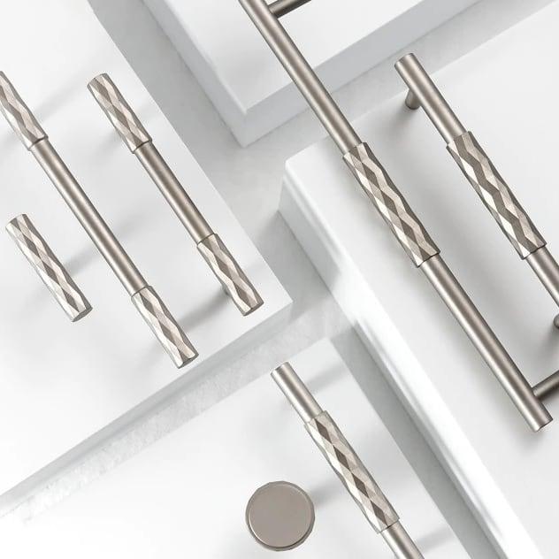 DIAMANTE / SOLID BRASS HANDLES / DIAMOND KNURL - Handle Shop Couture 