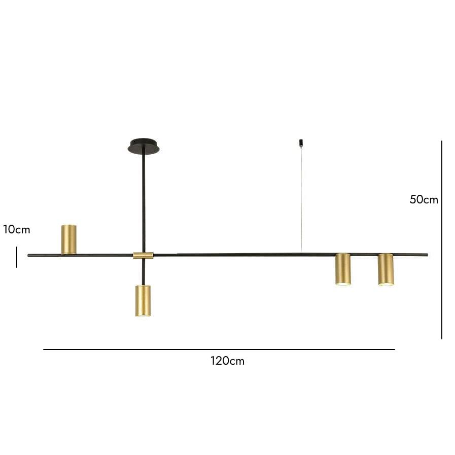 ELMA / Brass Chandelier - Handle Shop Couture 