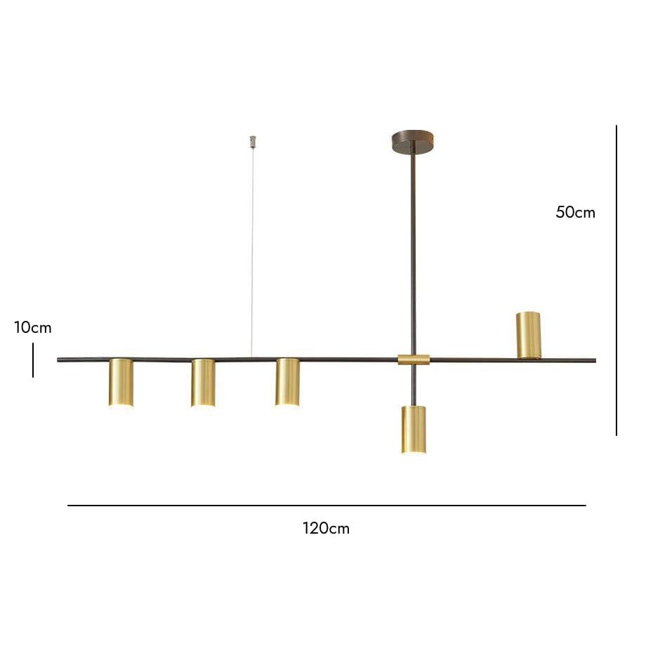 ELMA / Brass Chandelier - Handle Shop Couture 