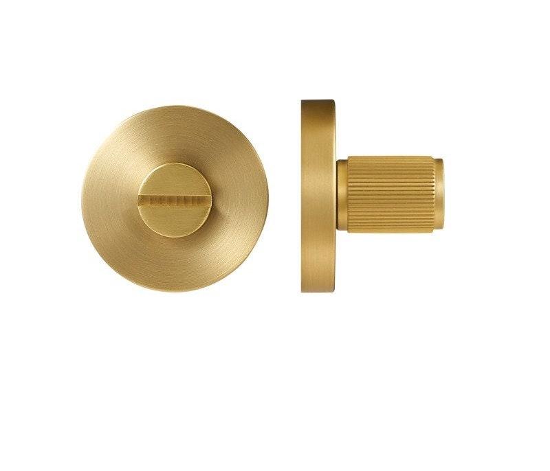 MARBELLA / Thumb Turn / Knurled Brass - Handle Shop Couture 