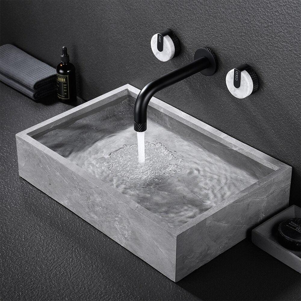 NIKO / Wall-Mounted Bathroom Faucet - Handle Shop Couture 