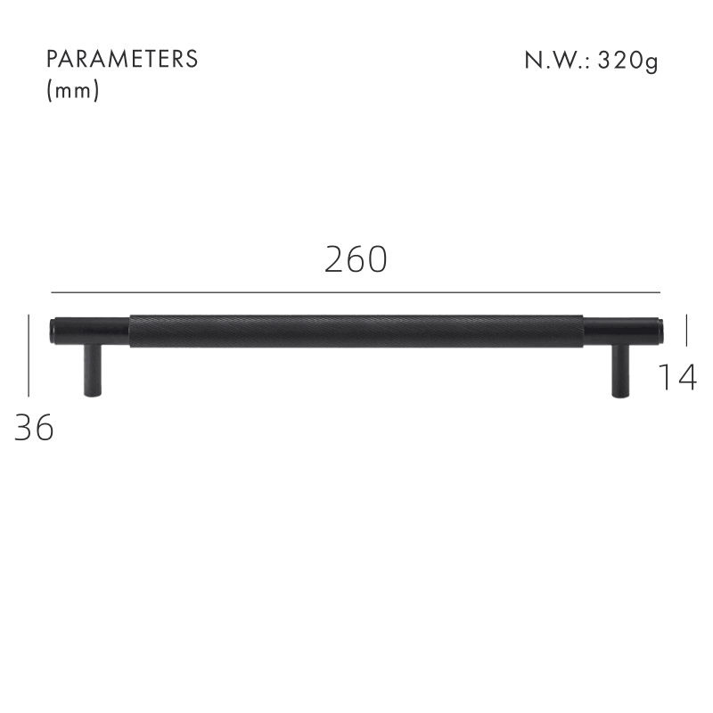 PALENCIA / SOLID BRASS HANDLES / SWIRLED KNURL - Handle Shop Couture 