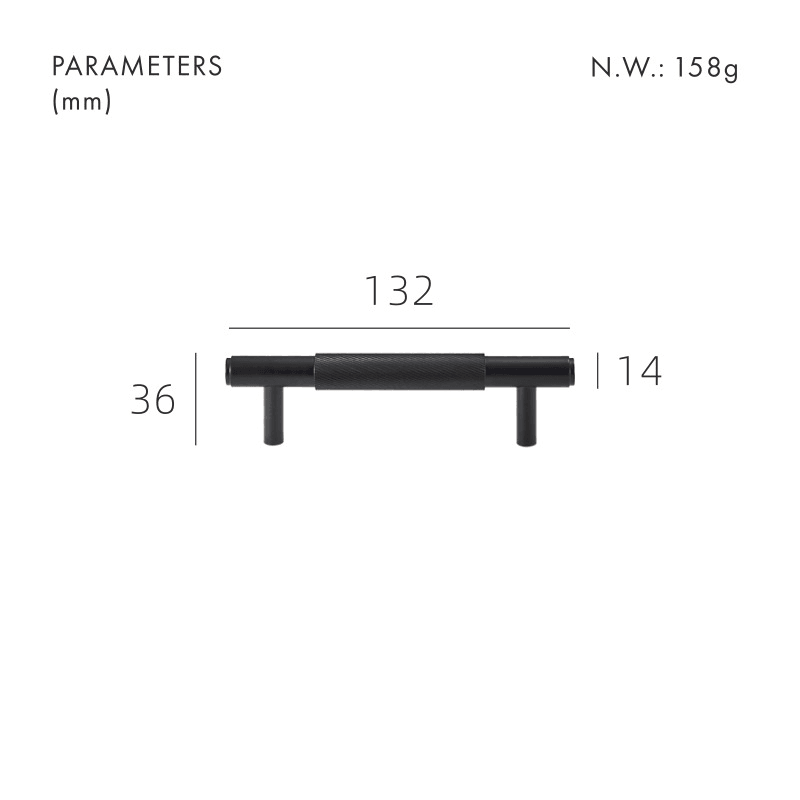 PALENCIA / SOLID BRASS HANDLES / SWIRLED KNURL - Handle Shop Couture 