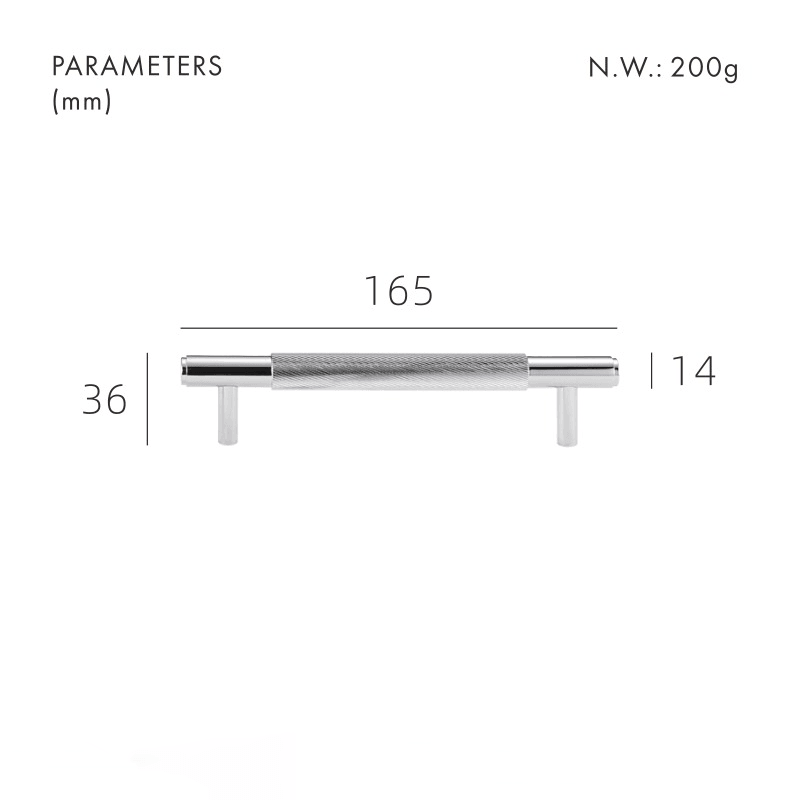 PALENCIA / SOLID BRASS HANDLES / SWIRLED KNURL - Handle Shop Couture 