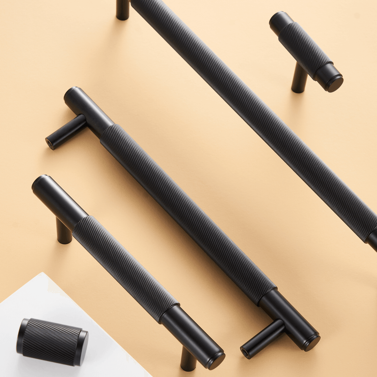 PALENCIA / SOLID BRASS HANDLES / SWIRLED KNURL - Handle Shop Couture 