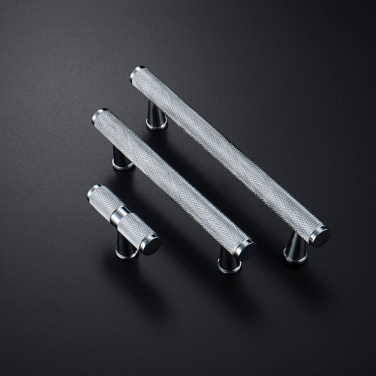 PORTA / Solid Brass Knurled Handles - Handle Shop Couture