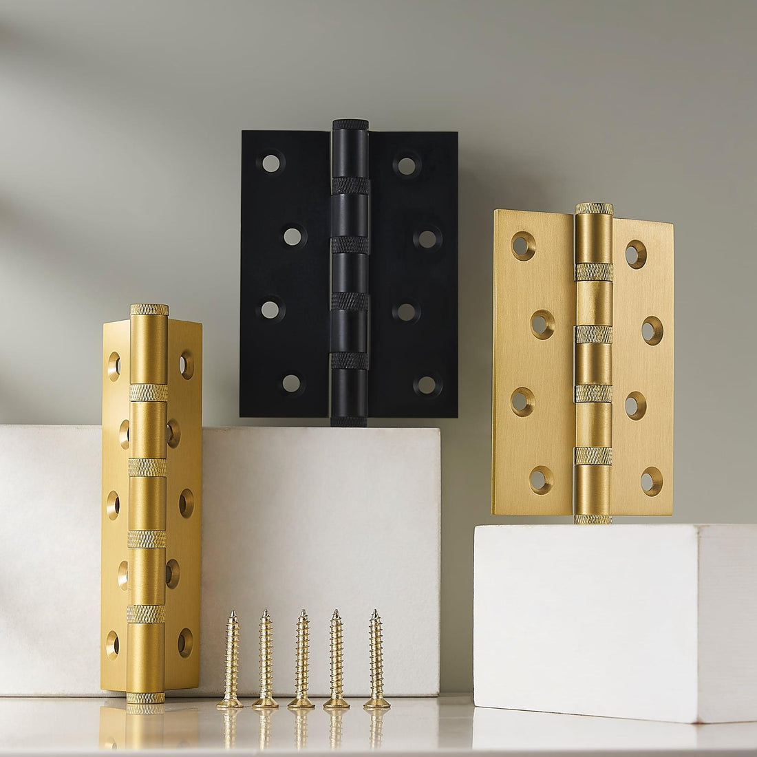 SALEM / SOLID BRASS KNURLED HINGES - Handle Shop Couture 