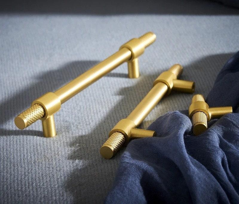 SILT / SOLID BRASS HANDLES / KNURLED - Handle Shop Couture 