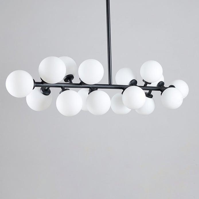 STROMA / Frosted Glass Chandelier - Handle Shop Couture 