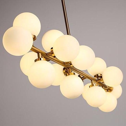 STROMA / Frosted Glass Chandelier - Handle Shop Couture 