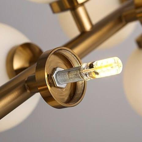STROMA / Frosted Glass Chandelier - Handle Shop Couture 