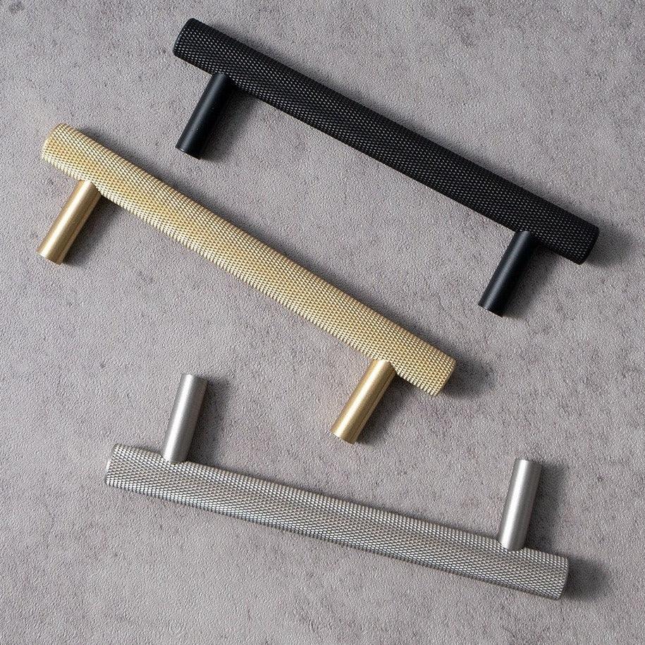TYCHE / SOLID BRASS HANDLES / KNURLED - Handle Shop Couture 