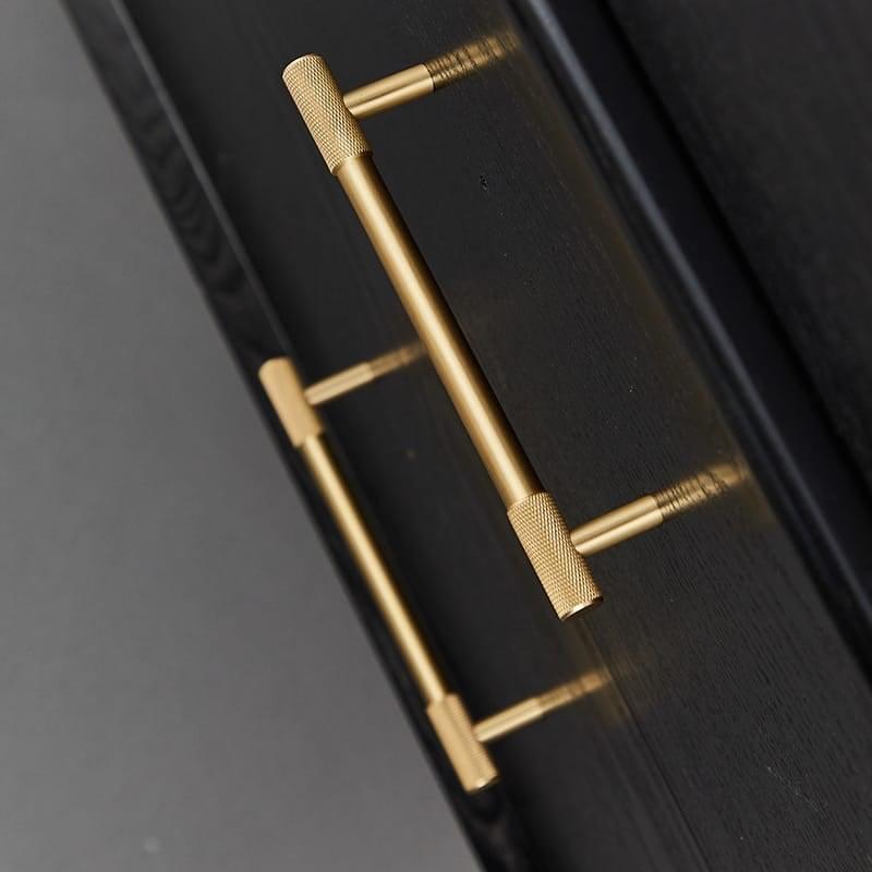VOULA / SOLID BRASS HANDLES / KNURLED - Handle Shop Couture 