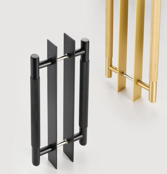 XANDRA / Double-Sided Door Pulls with Backplate | Handle Shop